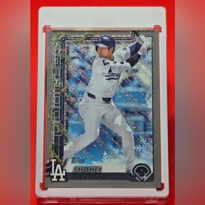 Topps Dodgers Shohei Ohtani : Holiday Silver Glitter